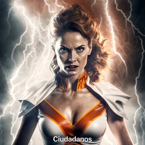 Ciudadanos supervillano generado por Inteligencia Artificial Ciudadanos supervillano generado por Inteligencia Artificial
