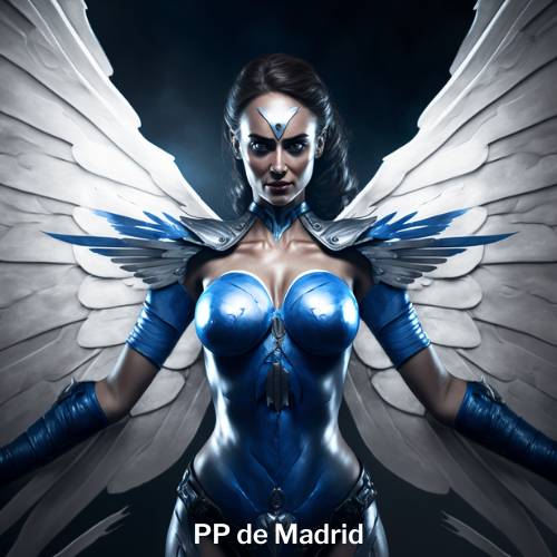 PP Madrid supervillano generado por Inteligencia Artificial