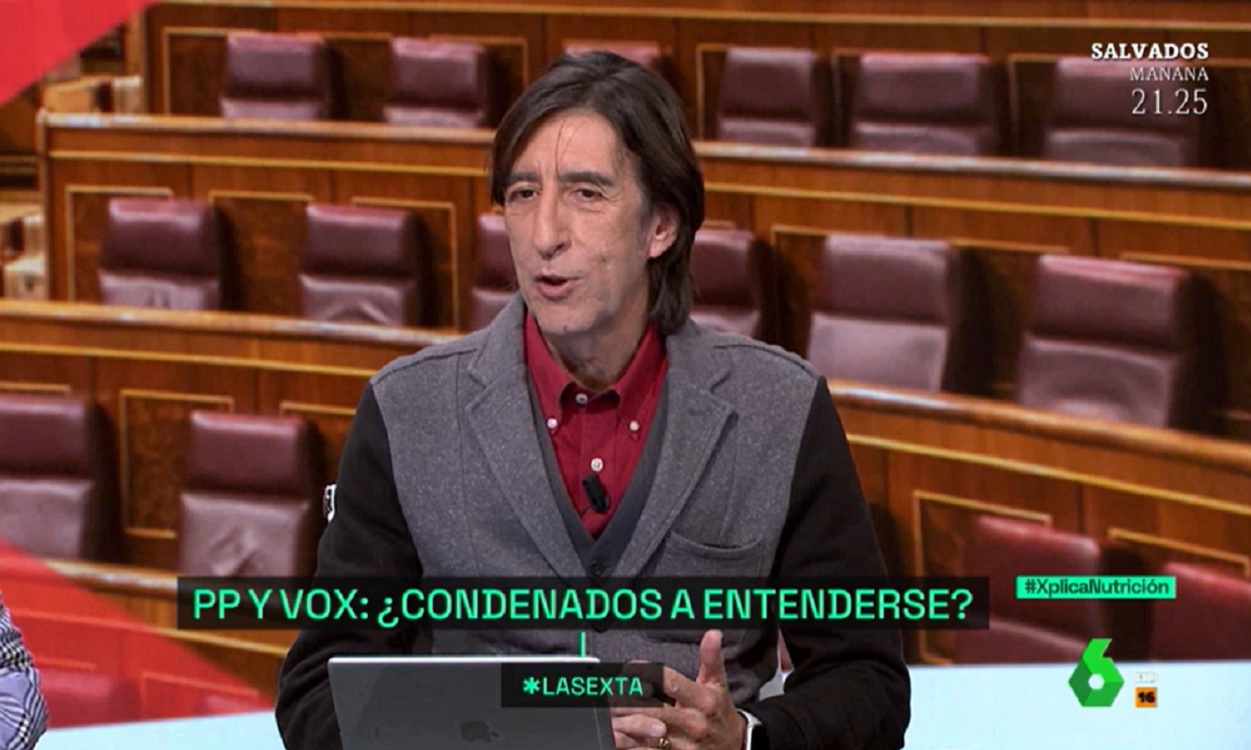 Benjamín Prado, en el plató de 'laSexta Xplica'. La Sexta