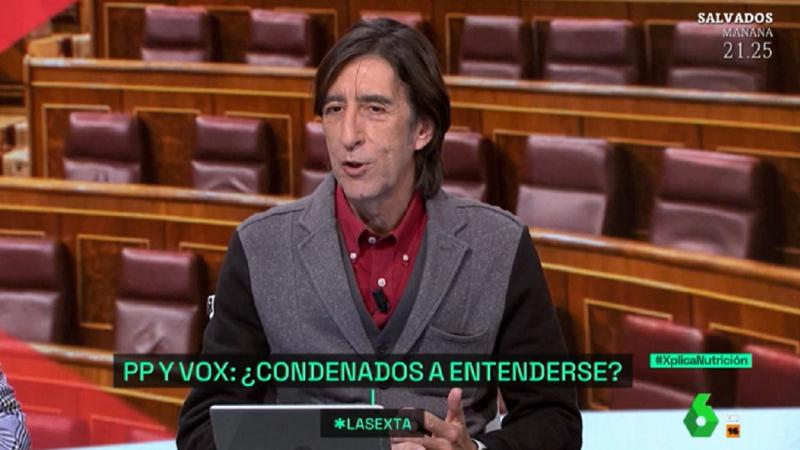 Benjamín Prado, en el plató de 'laSexta Xplica'. La Sexta
