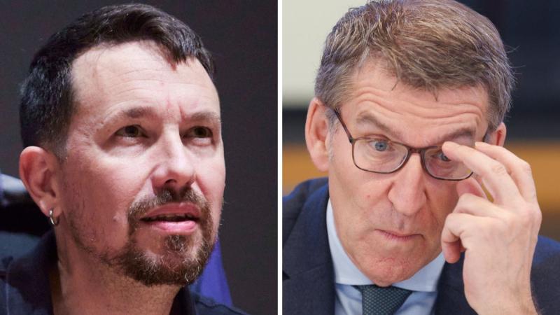 Pablo Iglesias y Alberto Núñez Feijóo