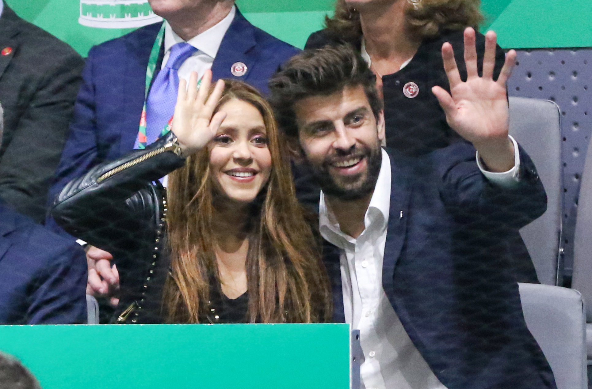 Shakira y Gerard Piqué, juntos en la Copa Davis de 2019. EP