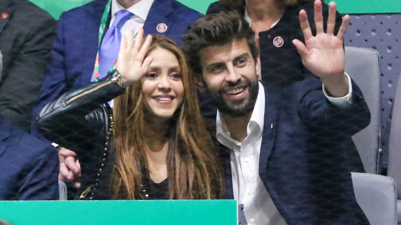 Shakira y Gerard Piqué, juntos en la Copa Davis de 2019. EP
