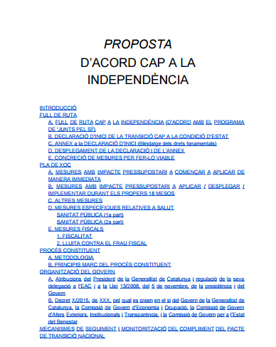 Esta es la propuesta independentista para hacer a Artur Mas presidente