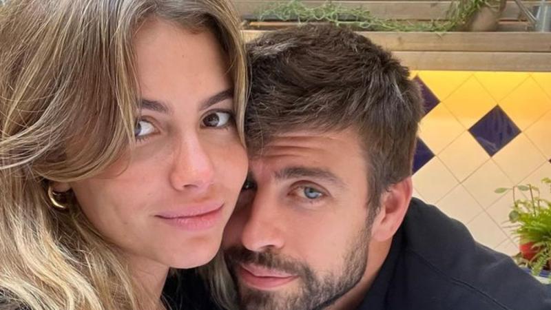 Clara Chía y Gerard Piqué, en su primera foto pública. Instagram