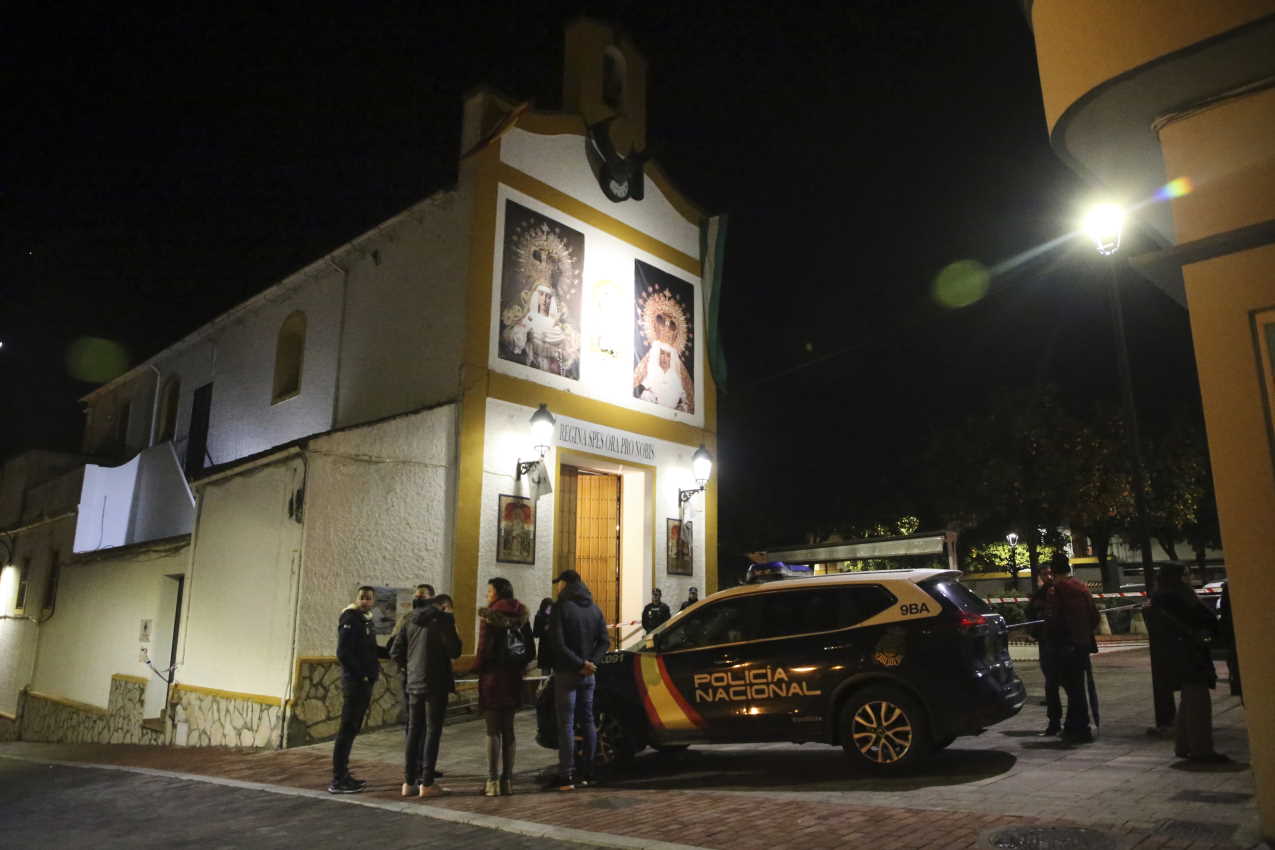 Detalle de la Iglesia de San Isidro en Algeciras, lugar del segundo apuñalamiento. EP