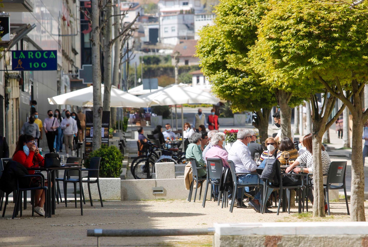 Imagen de una calle de Baiona, en Pontevedra (Foto: Europa Press / Archivo).