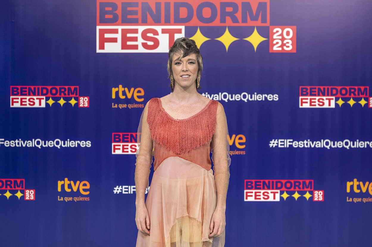 La concursante del Benidorm Fest, Karmento. TVE.