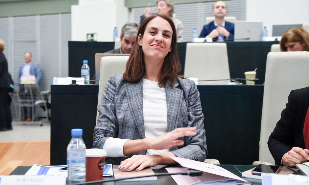 La portavoz de Más Madrid en el Ayuntamiento, Rita Maestre, durante una sesión ordinaria del Pleno Municipal, en el Ayuntamiento de Madrid, a 29 de noviembre de 2022, en Madrid (España)