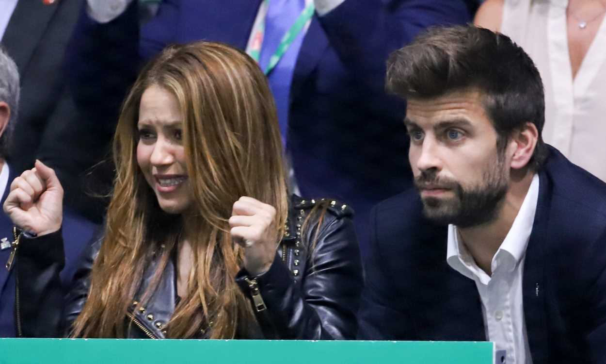 Shakira y Gerard Piqué, en la final de la Copa Davis 2019. EP