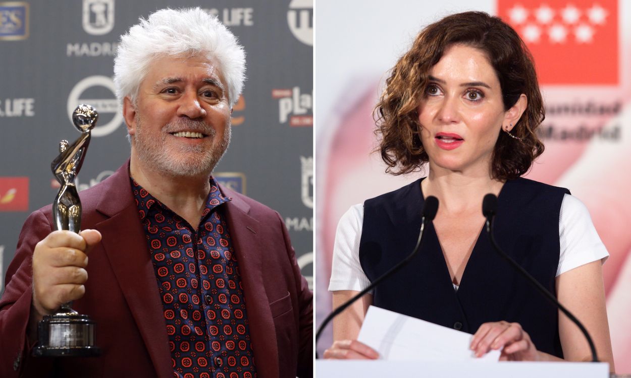 Pedro Almodóvar e Isabel Díaz Ayuso.