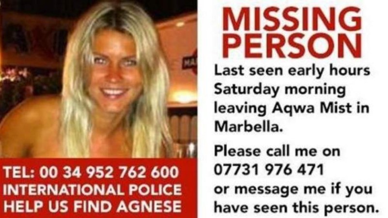 : Agnese Klavina, desaparecida en Marbella en 2014. Policía.  