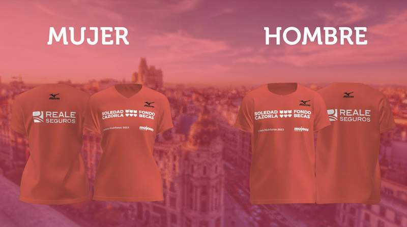 Camisetas de la Carrera a favor de los Huérfanos de Violencia de Género