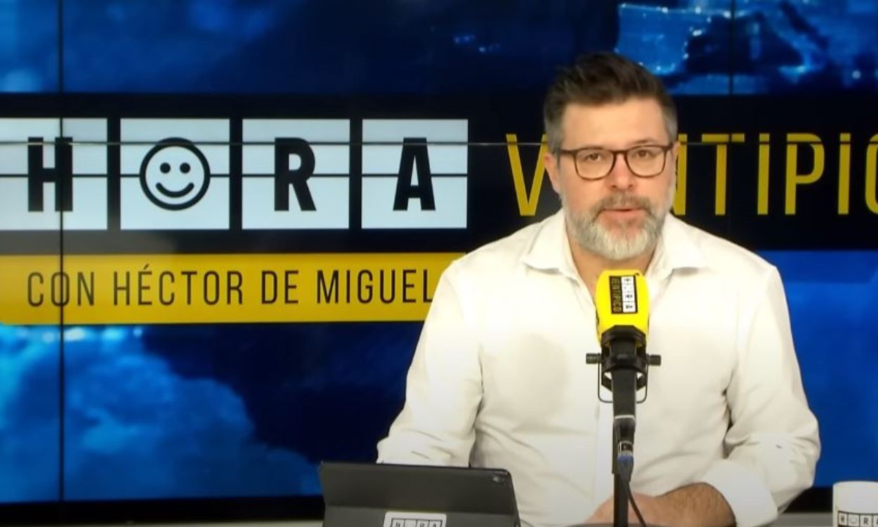 El presentador de Hora Veintipico, Héctor de Miguel