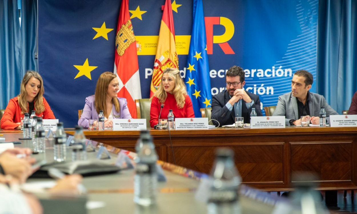 Reunión en la Delegación del Gobierno en Castilla y León. Ministerio de Trabajo
