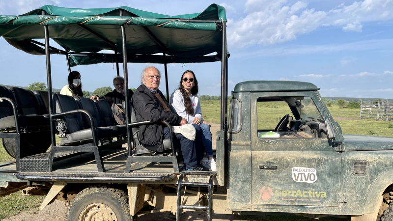 Carlos Saura con Anna Saura