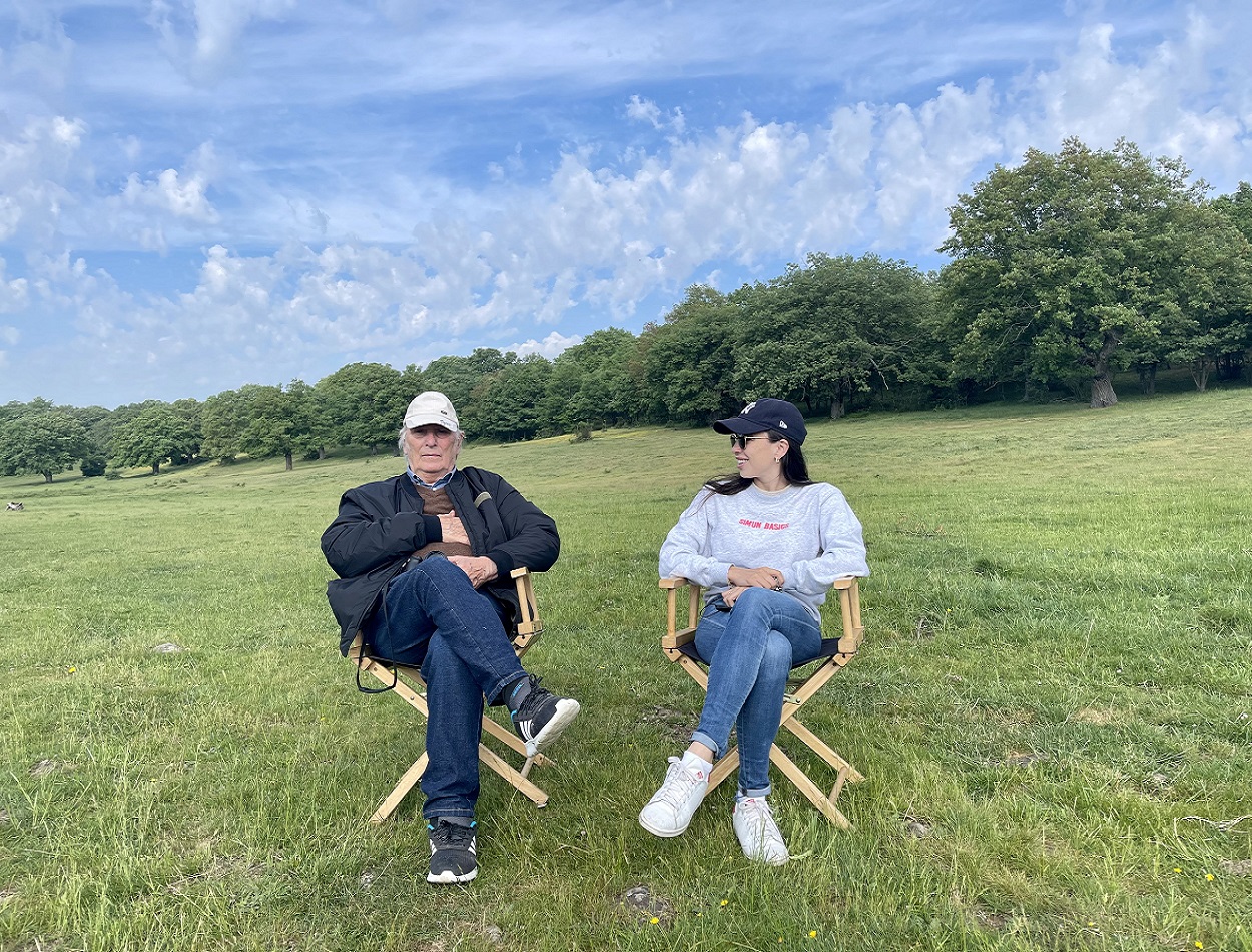 El director Carlos Saura y su hija Anna. ElPlural.