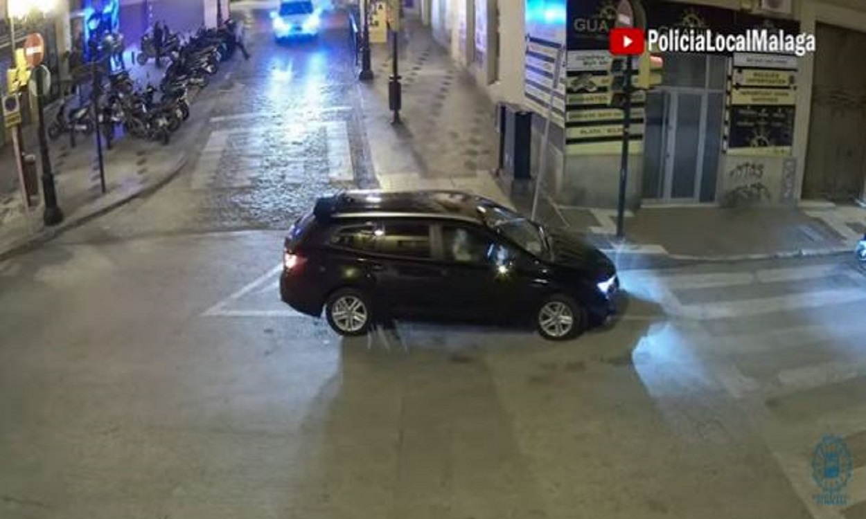 Imágenes de la Policía Local de Málaga. Youtube