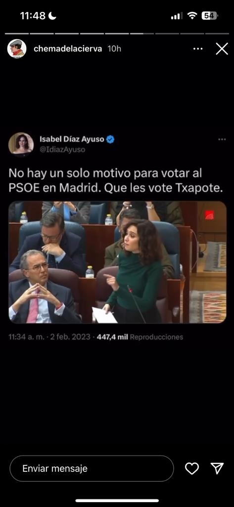 Captura de una publicación de Instagram. Captura de una publicación de Instagram.
