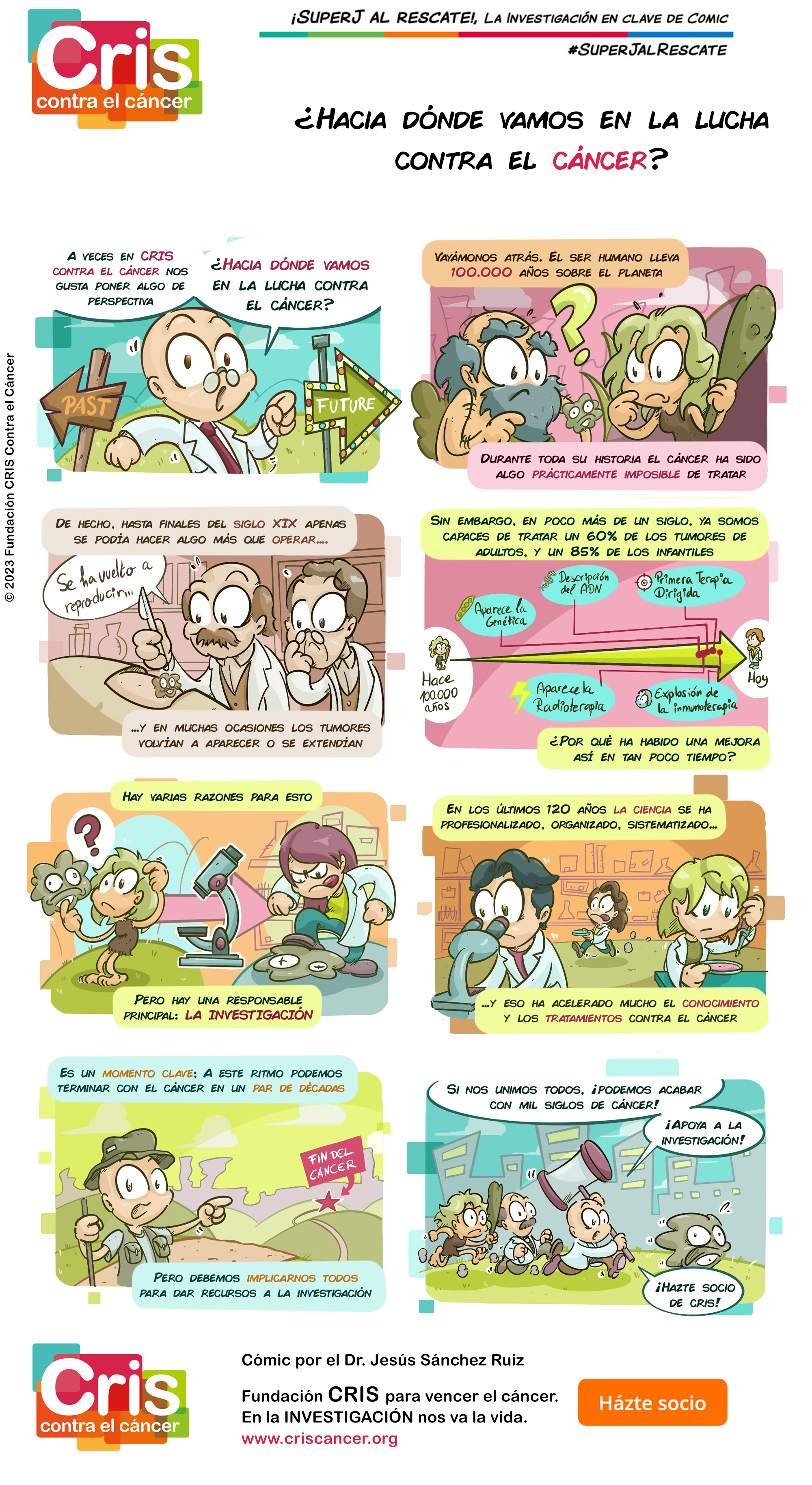 Cómic de la Fundación CRIS contra el cáncer. Cómic de la Fundación CRIS contra el cáncer.
