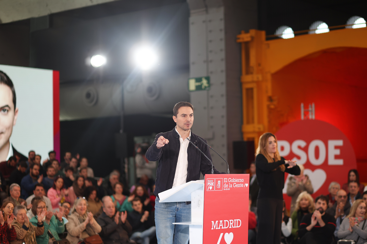 El secretario general del PSOE de Madrid, Juan Lobato. EP