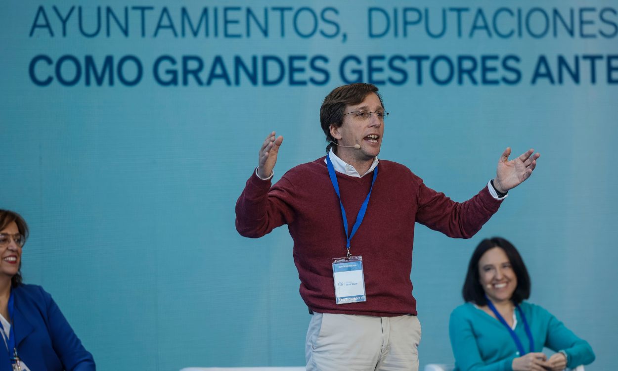 El alcalde de Madrid, José Luis Martínez Almeida, durante la XXVI Intermunicipal del PP