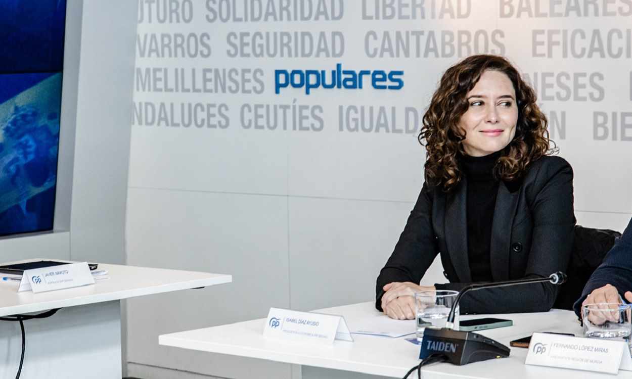 La presidenta de la Comunidad de Madrid, Isabel Díaz Ayuso. EP