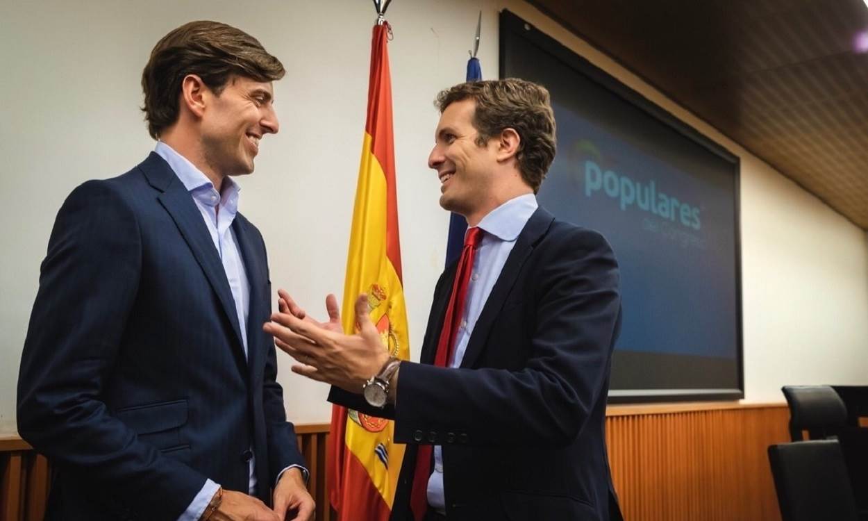 Pablo Montesinos y Pablo Casado, a julio de 2019. EP