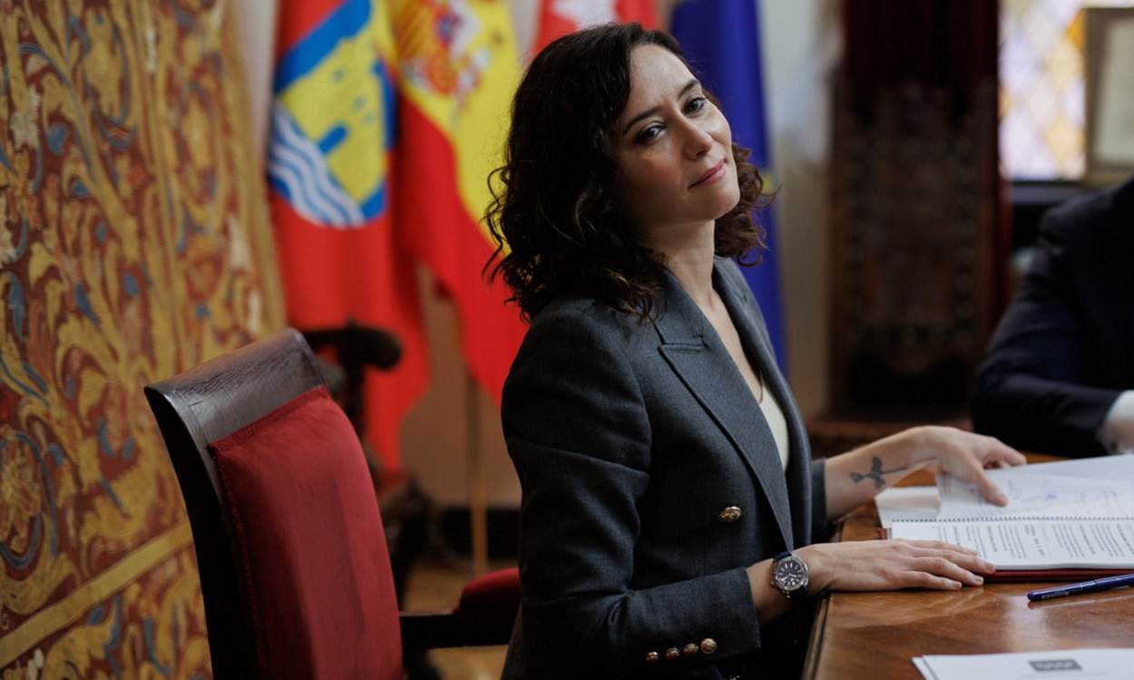 Isabel Díaz Ayuso, presidenta de la Comunidad de Madrid, en el Consejo de Gobierno en Alcalá de Henares. EP