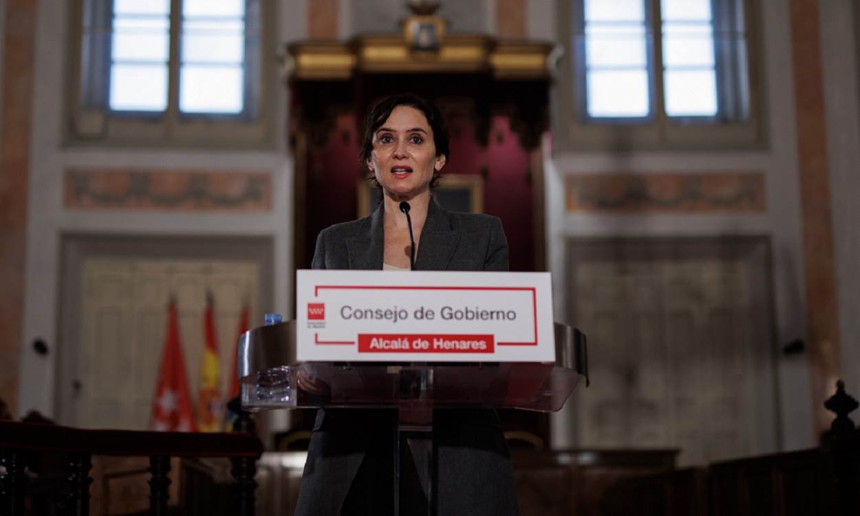 Isabel Díaz Ayuso, presidenta de la Comunidad de Madrid, en el Consejo de Gobierno en Alcalá de Henares. EP