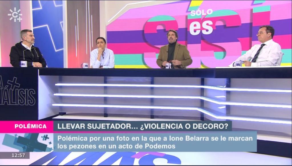 Imagen del programa 'Mesa de análisis' de Canal Sur del 7 de febrero.