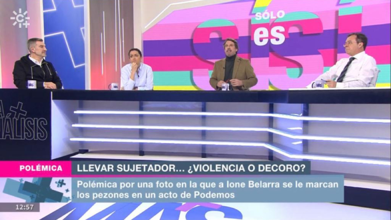 Imagen del programa 'Mesa de análisis' de Canal Sur del 7 de febrero.