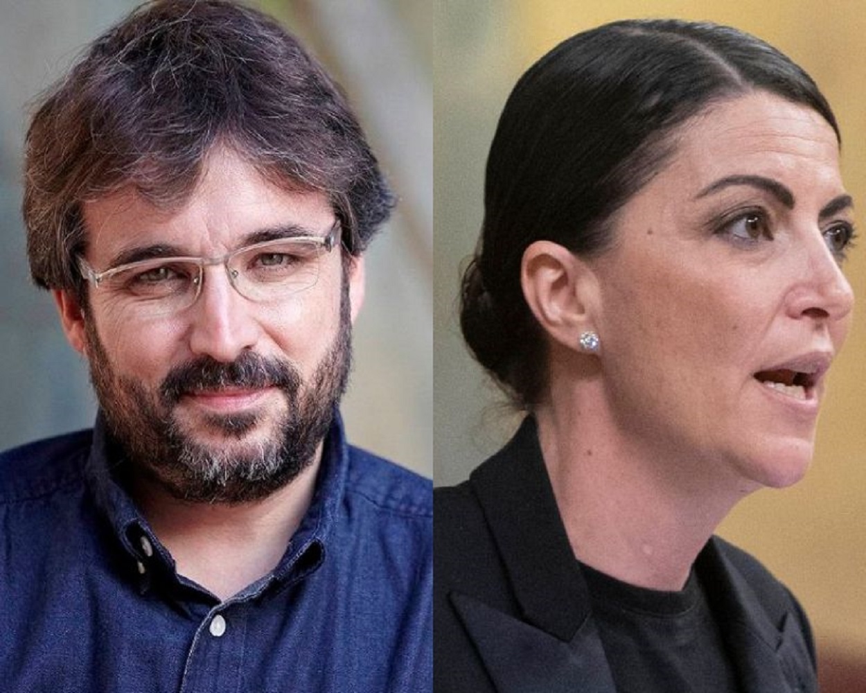 Jordi Évole y Macarena Olona. Montaje propio