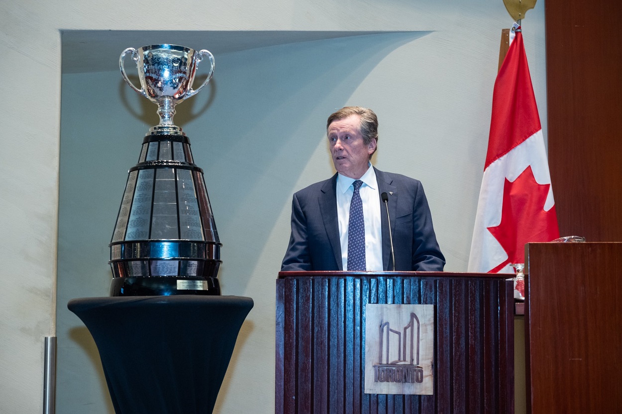 John Tory, exalcalde de Toronto, en una imagen de archivo. Twitter.