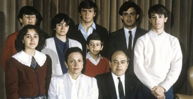 Foto de archivo de la Familia Pujol