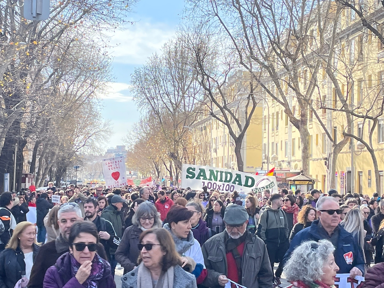 Manifestación en defensa de la sanidad