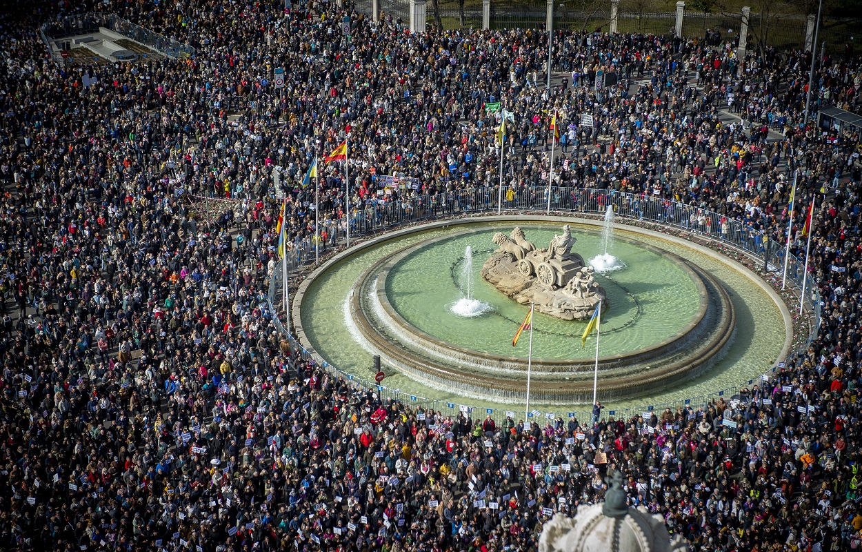 Manifestación por la sanidad pública en Madrid. 12 de febrero de 2023. EP