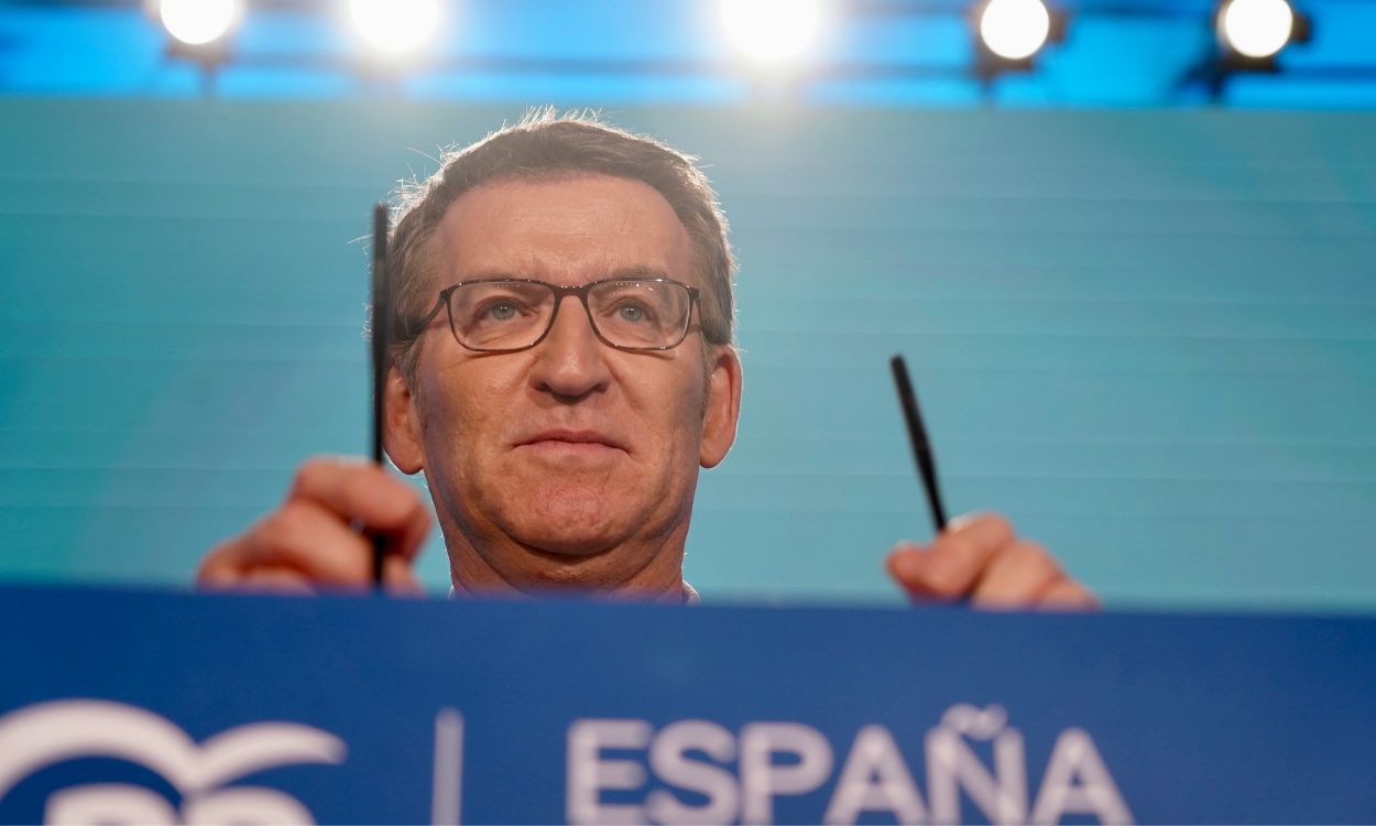 El presidente del Partido Popular, Alberto Núñez Feijóo. EP.