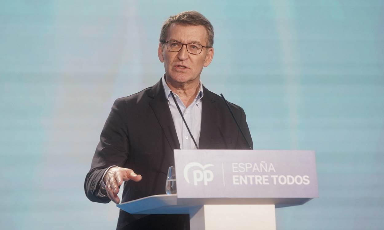 El presidente del PP, Alberto Núñez Feijóo. EP