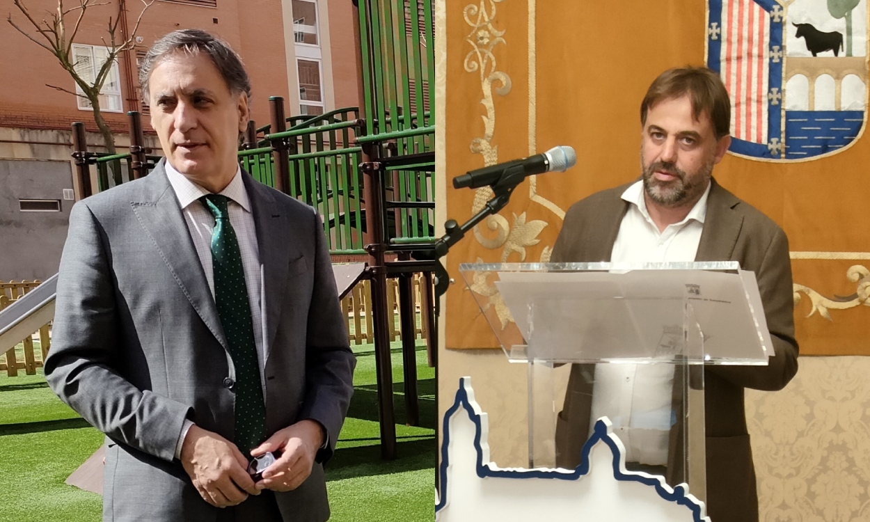El alcalde de Salamanca, Carlos García Carbayo (izquierda), y el ya exconcejal de Turismo Fernando Castaño. Elaboración propia / archivo.