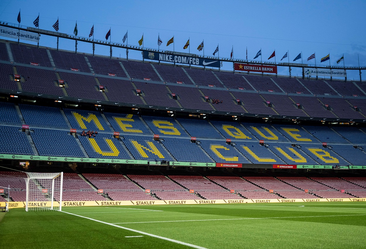 El Camp Nou en una imagen de archivo. EP