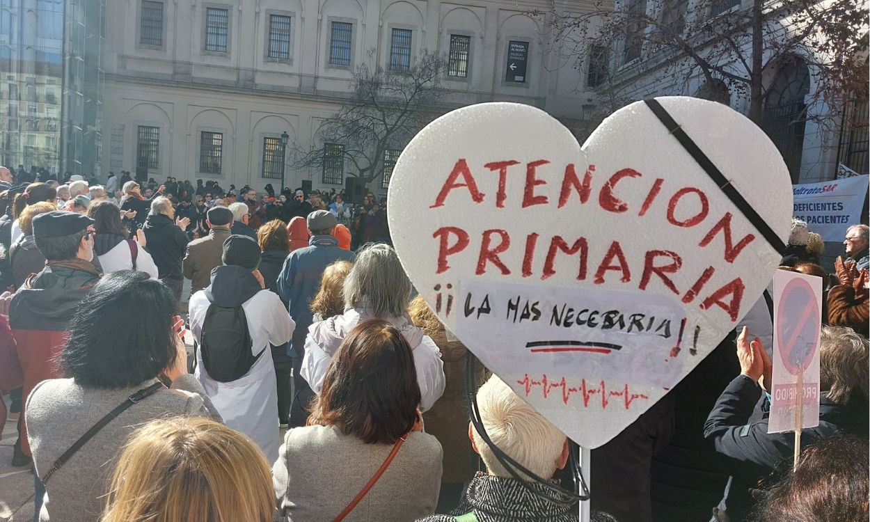 Manifestación convocada por el sindicato AMYTS en defensa de la sanidad pública de Madrid. EP.