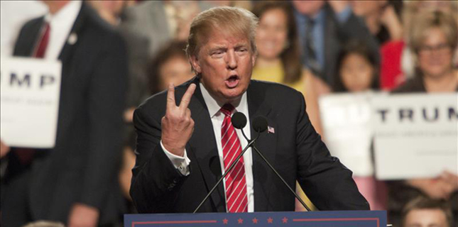 El candidato republicano Donald Trump