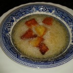 Sopa de pescado y carrillera ibérica estofada