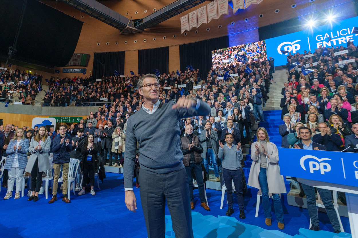 Feijóo carga contra Sánchez en Galicia. EP