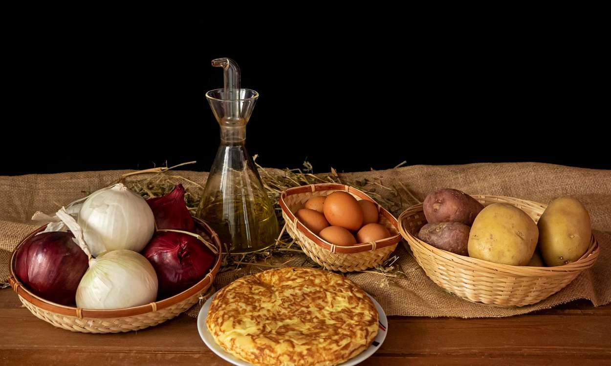 Ingredientes que componen la tortilla de patata