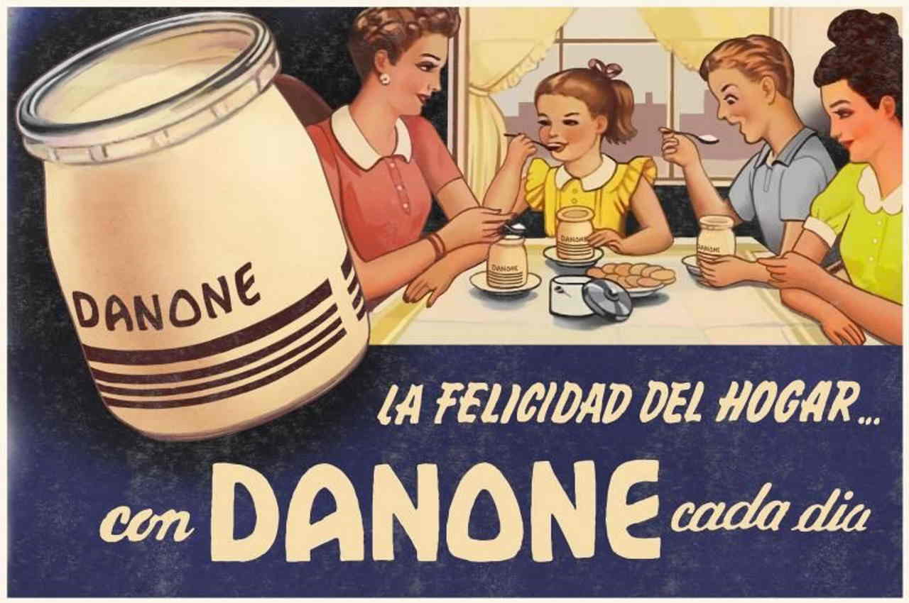 Cartel publicitario de Danone