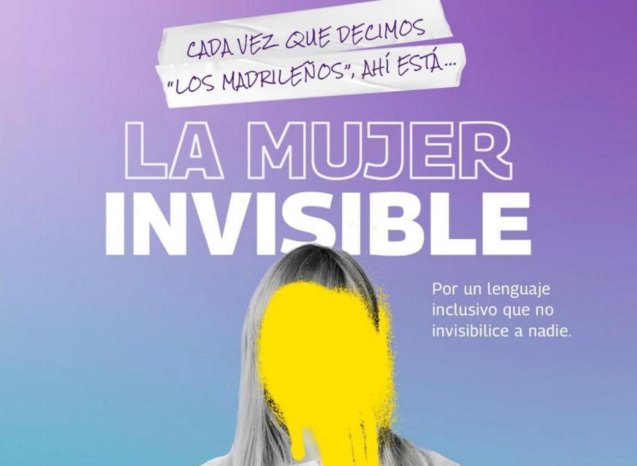 Cartel promocional de la campaña 'Mujer Invisible'