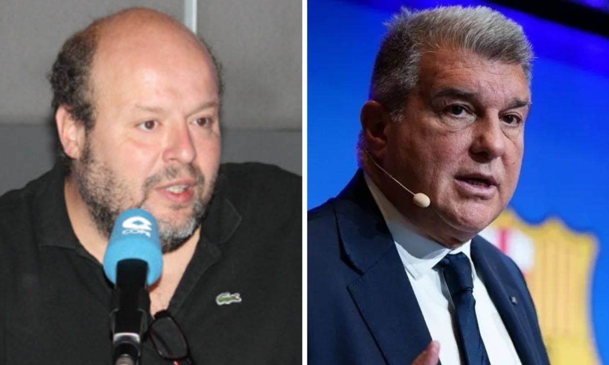 Salvador Sostres y Joan Laporta