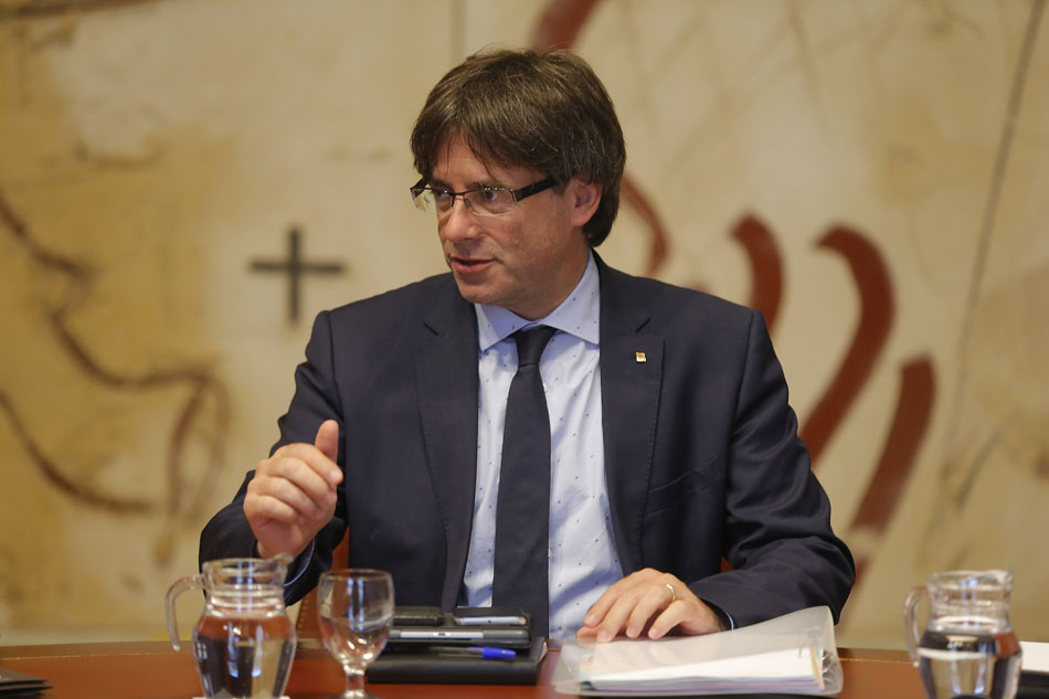 El presidente de la Generalitat, Carles Puigdemont. 